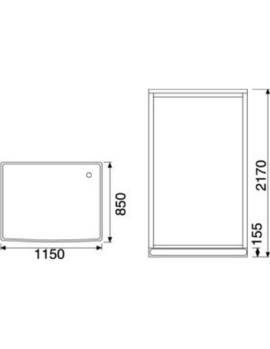 DUSCHY Tvaika dušas kabīne 6130, 115x85x217 cm