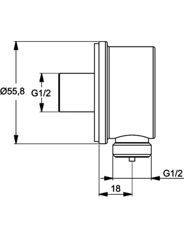 Ideal Standard dušas izvads IdealRain B9448AA