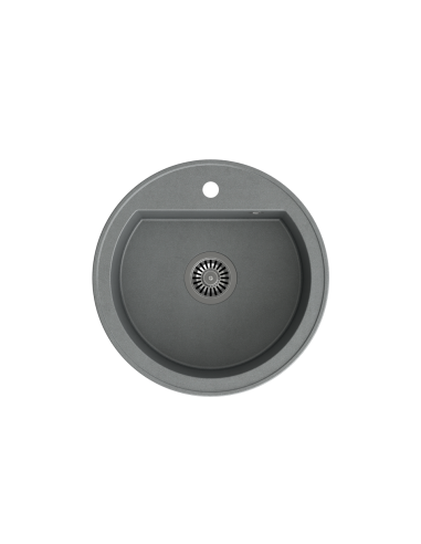 JOHNNY 210 GraniteQ silver stone, with manual siphon - 5