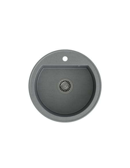 JOHNNY 210 GraniteQ silver stone, with manual siphon - 5