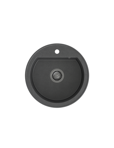 JOHNNY 210 GraniteQ black dotted, with manual siphon - 5