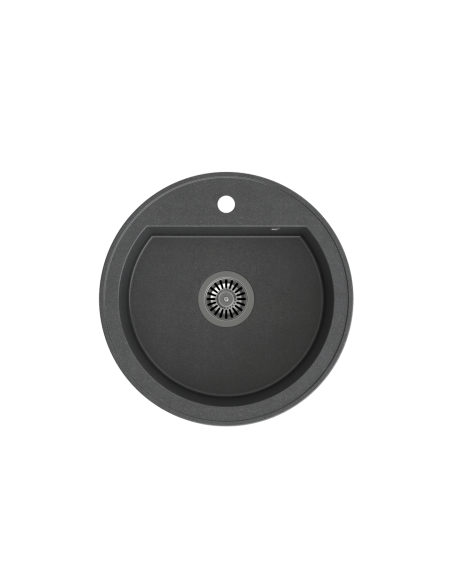 JOHNNY 210 GraniteQ black dotted, with manual siphon - 5