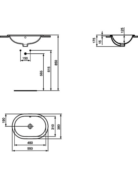 Ideal Standard izlietne Connect E504701