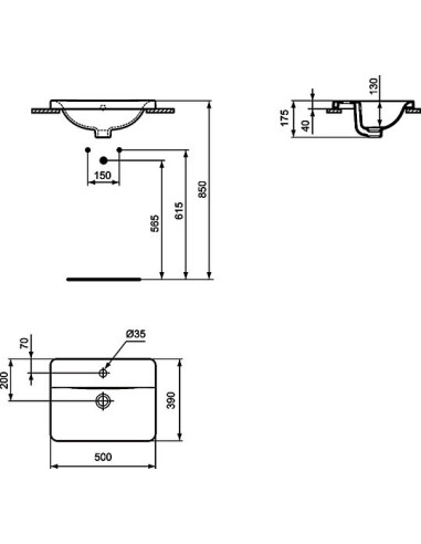 Ideal Standard izlietne Connect E504301