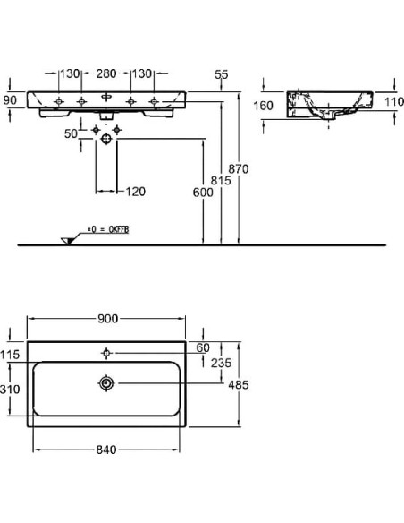 Keramag izlietne ICon 12409