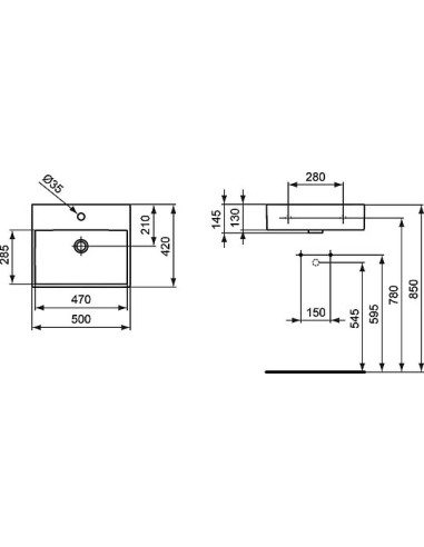 Ideal Standard izlietne Strada K077701
