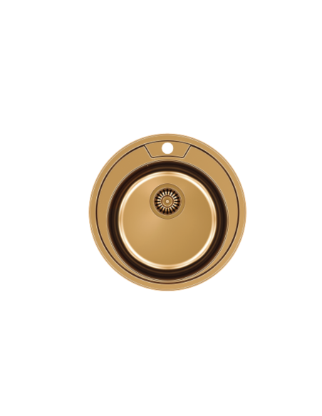 CLINT 210 SteelQ 1-bowl sink with siphon PVD copper - 5 CLINT 210 SteelQ 1-bowl sink with siphon PVD copper - 5