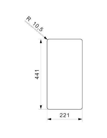 Reginox virtuves izlietne New York 18x40 LUX 3,5" (c/box) L