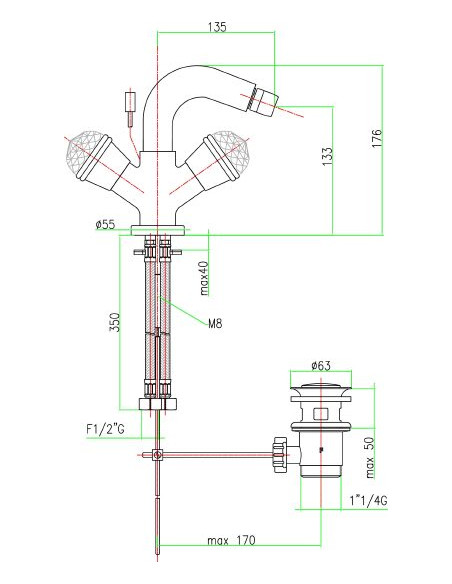 Fiore bidē jaucējkrāns XT Sky 17CR0532