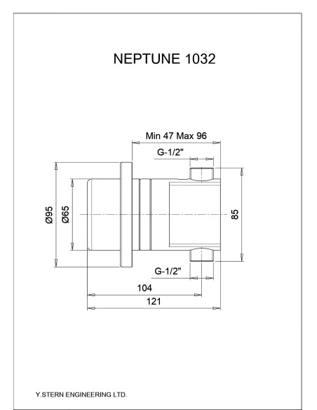 Neptune 1032 puutevaba duši juhtseade