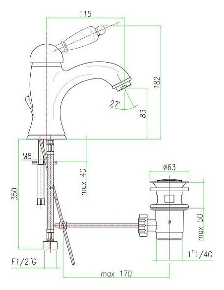 Fiore izlietnes jaucējkrāns Imperial 83OO5221