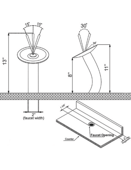 Kraus izlietnes jaucējkrāns KGW-1700G