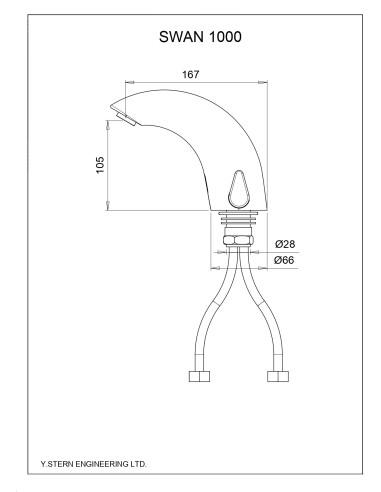 Stern keramiskās izlietnes krāns ar sensoru...