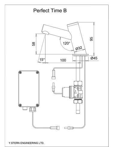 Sink faucet with sensor 220100, HROMS