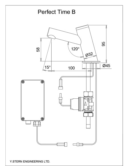 Sink faucet with sensor 220100, HROMS
