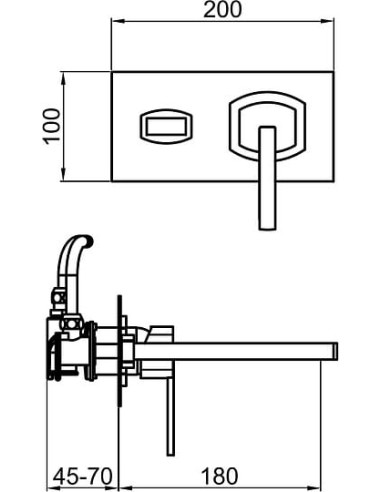 Webert izlietnes jaucējkrāns Azeta New AA830606015