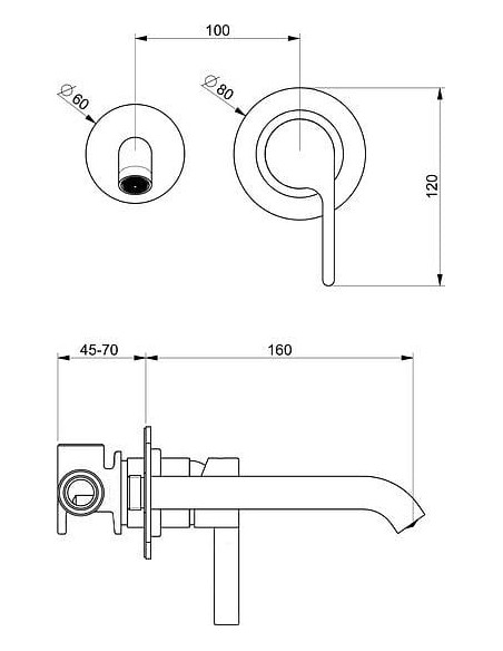 Webert izlietnes jaucējkrāns DoReMi DR830606015