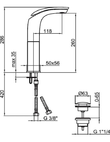 Webert izlietnes jaucējkrāns Aria AI830402015 хром