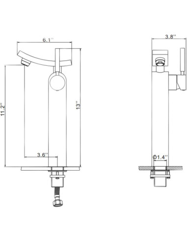 Kraus izlietnes jaucējkrāns KEF-14700CH