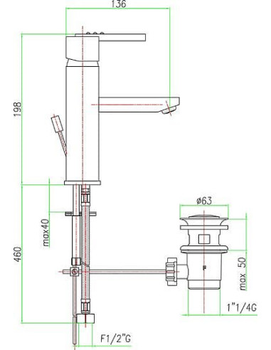 Fiore izlietnes jaucējkrāns XS Sky 85CR7701