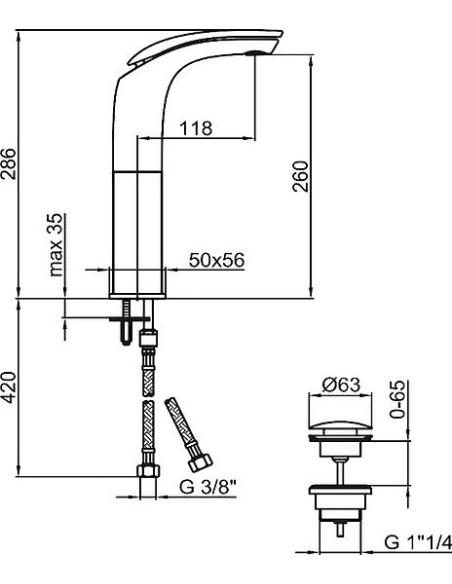 Webert izlietnes jaucējkrāns Aria AI830402844 белый