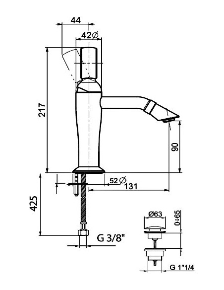 Webert izlietnes jaucējkrāns Opera OA830102980