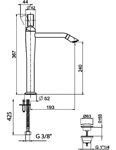 Webert izlietnes jaucējkrāns Opera OA830402980