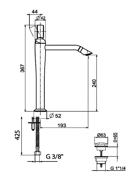Webert izlietnes jaucējkrāns Opera OA830402980