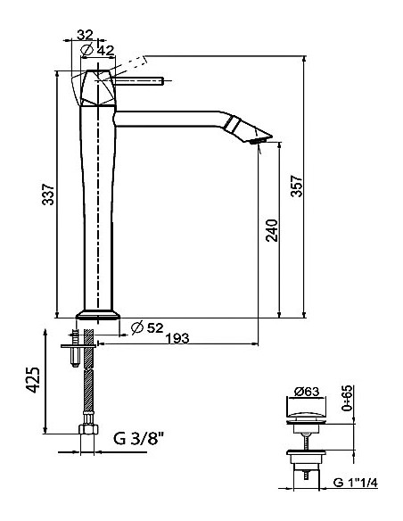 Webert izlietnes jaucējkrāns Opera moderna OE830402985