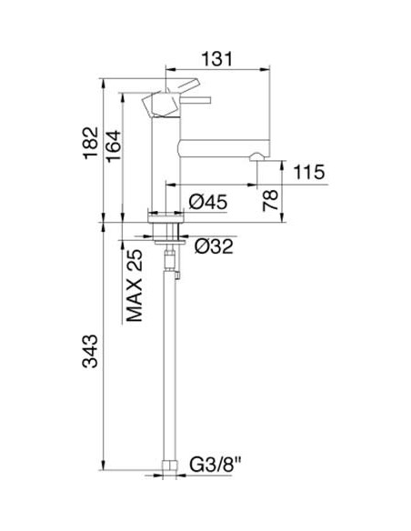 Treemme izlietnes jaucējkrāns Vela 5811.CC.VL