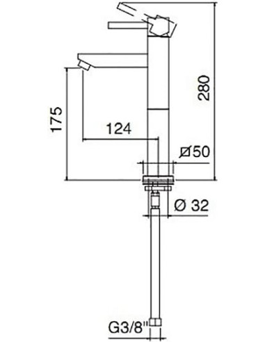 Treemme izlietnes jaucējkrāns Quadra 5318.CС