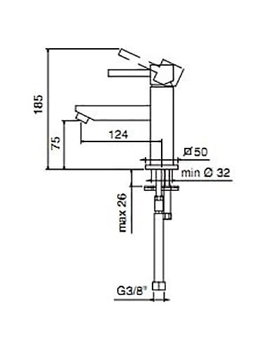 Treemme izlietnes jaucējkrāns Quadra 5311.CС
