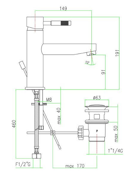 Fiore izlietnes jaucējkrāns Xenon 44CR5276