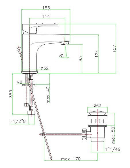 Fiore izlietnes jaucējkrāns Kyma Sky 78CR6520