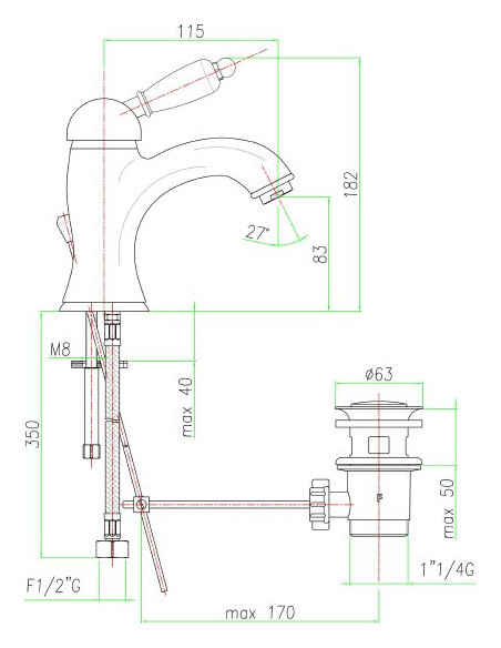 Fiore izlietnes jaucējkrāns Imperial 83ZZ5221