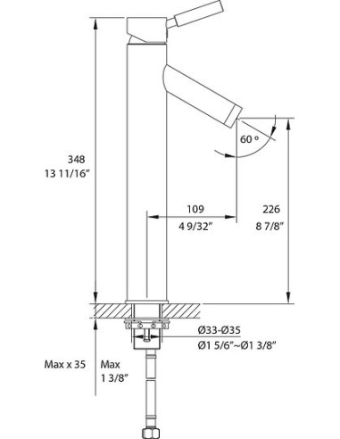 Kraus izlietnes jaucējkrāns Sheven FVS-1002CH