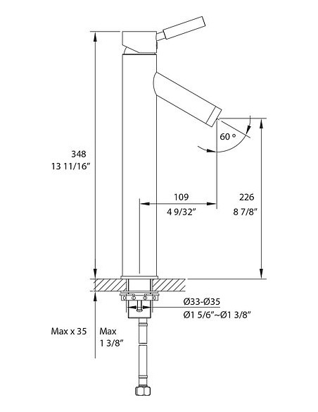 Kraus izlietnes jaucējkrāns Sheven FVS-1002CH