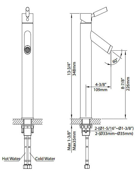 Kraus izlietnes jaucējkrāns Sheven FVS-1002ORB