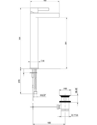 Webert izlietnes jaucējkrāns DoReMi DR830402015