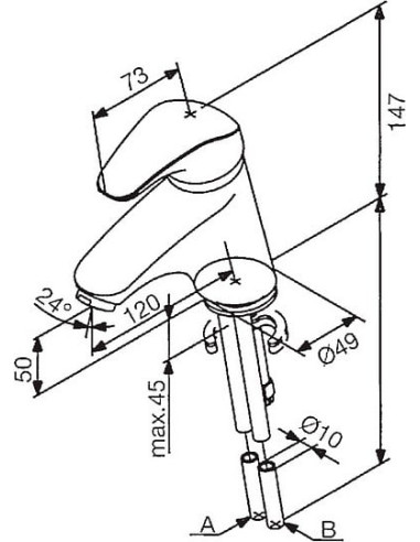 Damixa Space izlietnes maisītājs 100210000