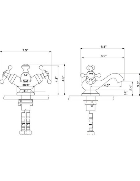 Kraus izlietnes jaucējkrāns Apollo KEF-16000G