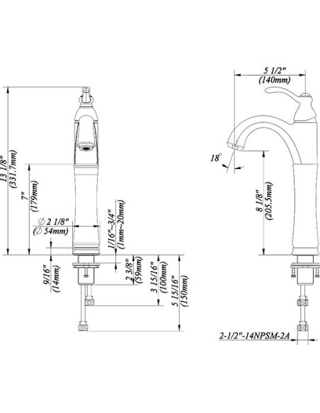 Kraus izlietnes jaucējkrāns Riviera FVS-1005SN