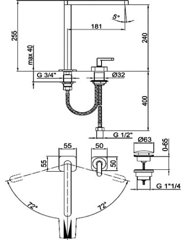 Webert izlietnes jaucējkrāns Living LV830702015