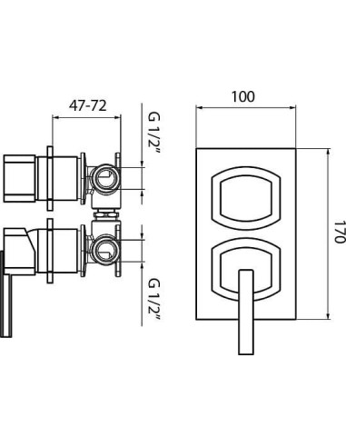 Webert jaucējkrāns vannai ar dušu Azeta...