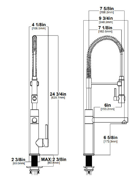 Kraus virtuves jaucējkrāns Artec Pro KPF-1603CH