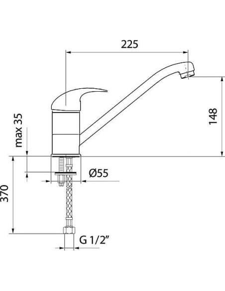 Webert virtuves jaucējkrāns Sax SX920102015