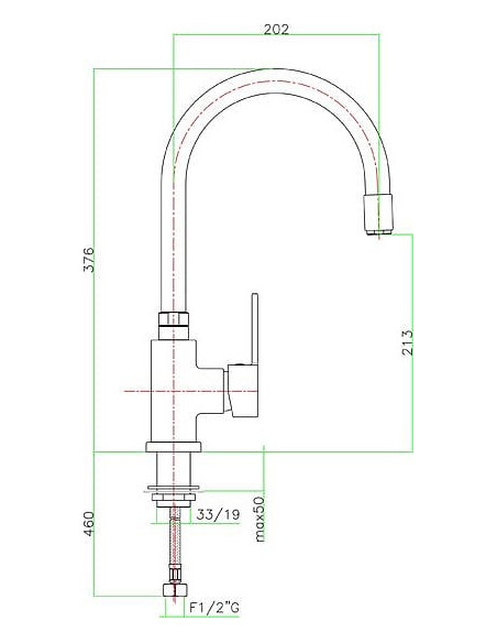 Fiore virtuves jaucējkrāns Katana 77CR5480