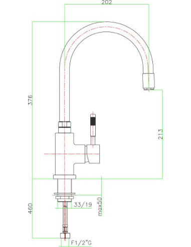 Fiore virtuves jaucējkrāns Xenon 44CR5480