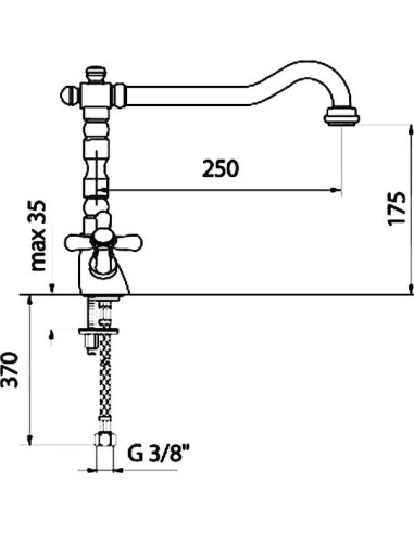 Webert virtuves jaucējkrāns Armony AM780102 хром