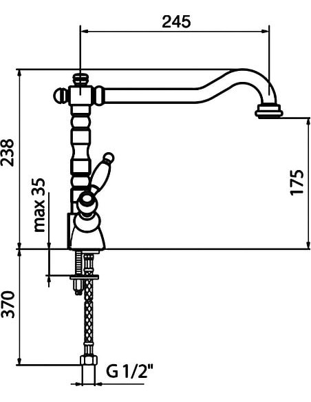 Webert virtuves jaucējkrāns Dorian DO780102 хром